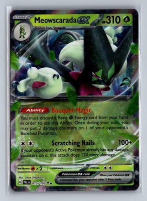 Meowscarada ex Double Rare SV02: Paldea Evolved 015/193 NM Holo