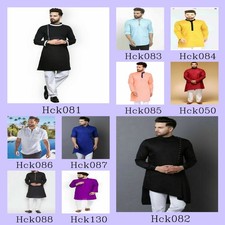 Mens Kurta with Pajama Kurta Mens Art Cotton Wedding Kurta Fancy Dress Tradition