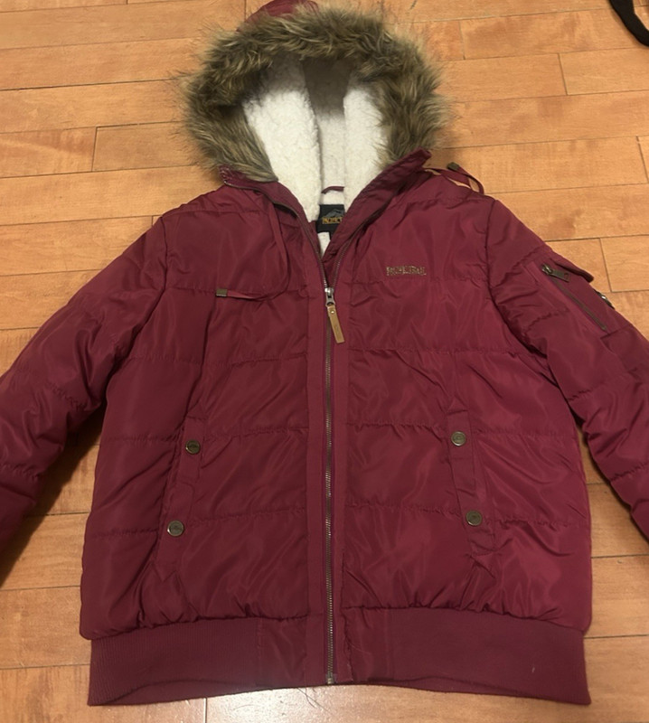 Pacific Trail Magenta Puffer with Faux Fur Hood Size Girl's XL / Women’s S