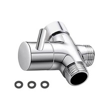 Durable 3-Way Shower Splitter Valve Brass Body 1/2in Ergonomic Water Control