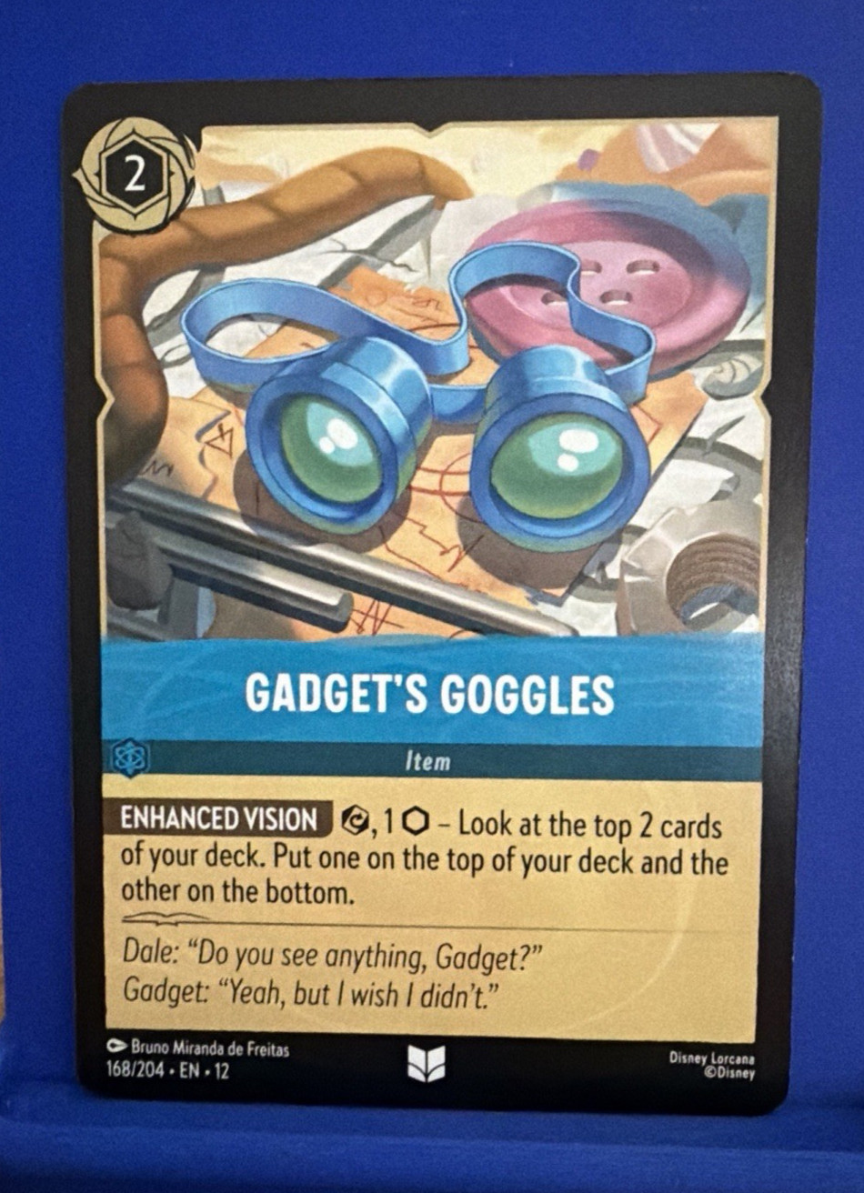 Disney Lorcana Wilds Unknown Gadget's Goggles 168/204
