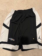 Jordan Jumpman Men's Basketball Shorts M Black/White Mesh Drawstring Breathable