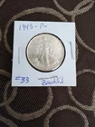 1945 Philadelphia Walking Liberty Half Dollar In AU Condition