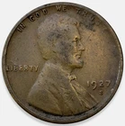 1927-S Lincoln Wheat Penny Cent 1c Fine VG+ * Original Surfaces * 1927S #1