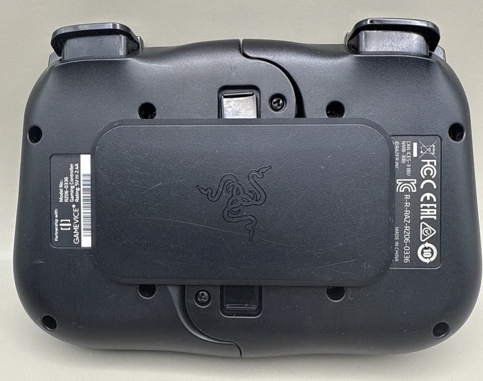 Controlador de juegos Razer Gamevice móvil iPhone RZ06-0336 negro probado Foto 2 de 3