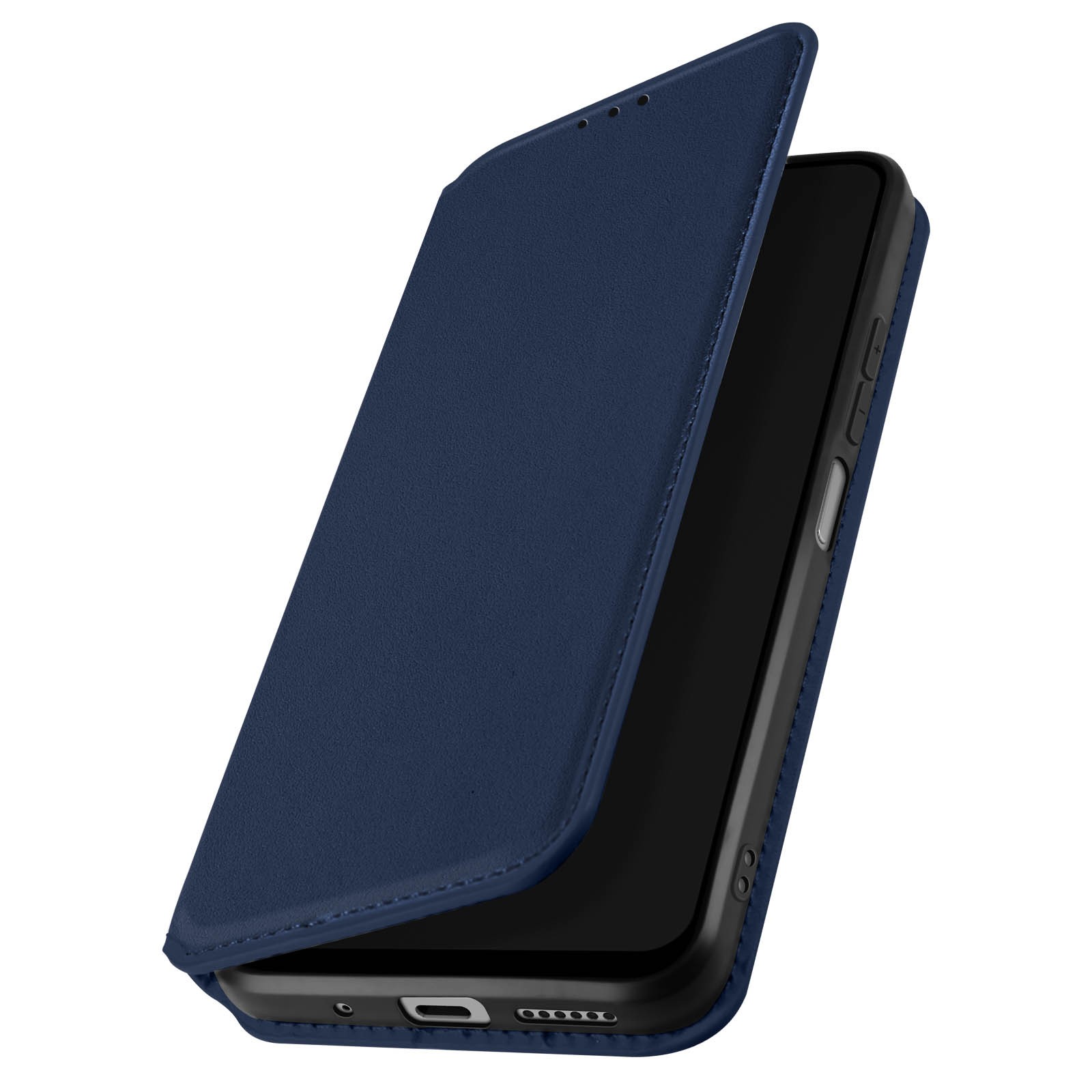 Étui portefeuille Xiaomi Redmi 12 bleu nuit pour éviter les rayures d'écran dans le sac