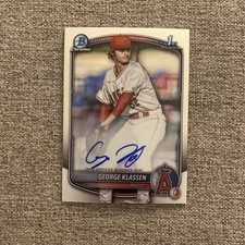 2025 Bowman Chrome Prospect Auto George Klassen #CPA-GK Auto