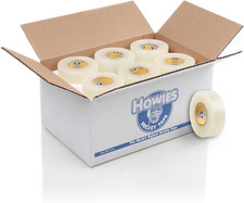 Clear Hockey Tape - 30-Pack Bulk Case, Shin Sock Tape 30-Pack Case of Clear