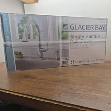 Glacier Bay Kagan Single Handle Pull Down Sprayer Kitchen Faucet Chrome