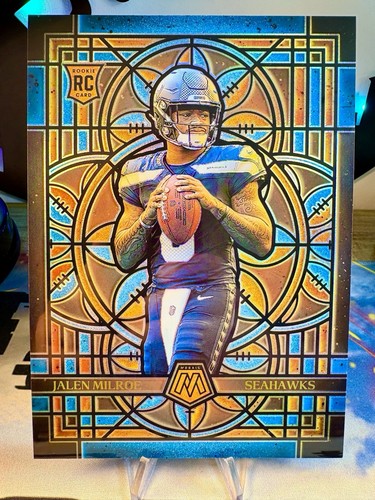 2025 Jalen Milroe Panini Mosaic Stained Glass Oversized Jumbo Rookie Card #23