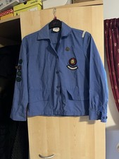 Vintage Girl Guide Shirt 1970s In Blue Made In England