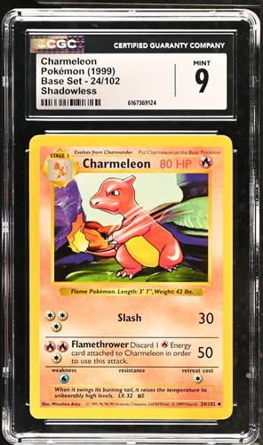 Charmeleon (Shadowless) graded CGC 9 for sale on eBay
