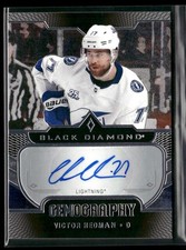 2018-19 Upper Deck Black Diamond Gemography Autographs Victor Hedman