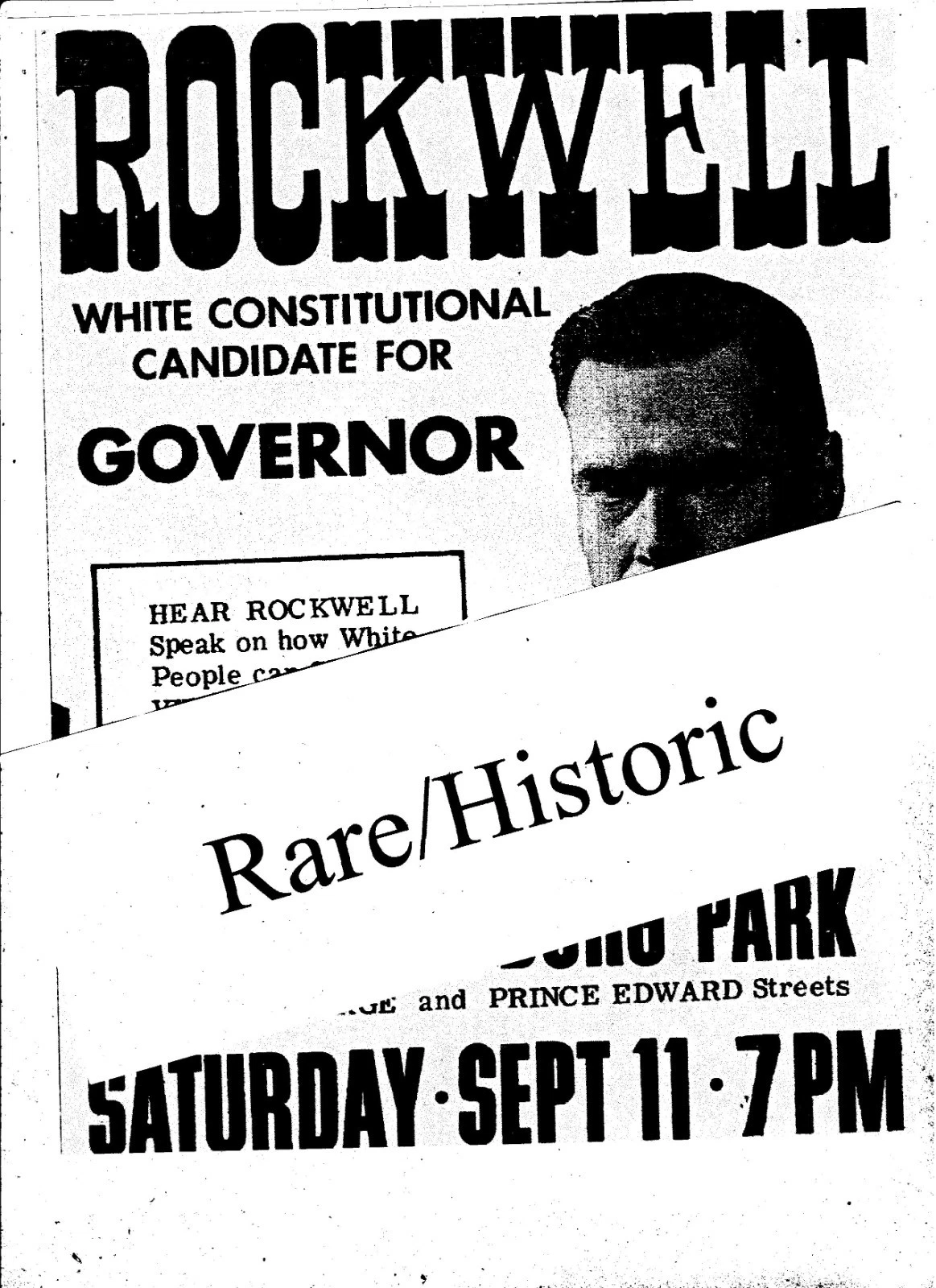 知事キャンペーン用ジョージリンカーン ロックウェルリーフレットと初期NSWPPリーフレット - 画像1/4