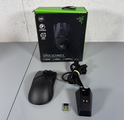 Razer Viper Ultimate Wireless Gaming Mouse RGB Dock Black - Pre-Owned