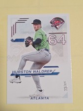 2025 MLB Prospect Edition Hurston Waldrep PINK FOIL Rookie Card # 33/49 SSP