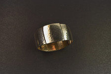 antiker Serviettenring Silber 835S Halbm./Krone Hammerschlagoptik, formsch&ouml;n