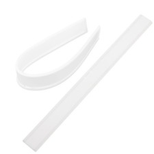 2 Pcs Rubber Squeegee Replacement Strips Window Squeegee Refill Wiper