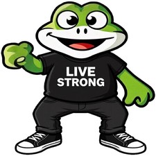 30 Custom Live Strong Special Frog Personalized Address Labels