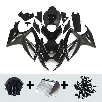 Gray Black Fairing Kit for Suzuki GSXR600 GSXR750 2006 2007 Injection Bodywork
