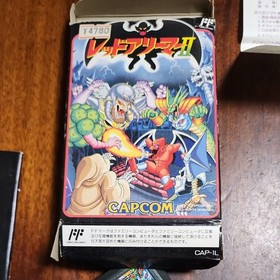 Red Arremer II Famicom FC Box Manual Postcard Used