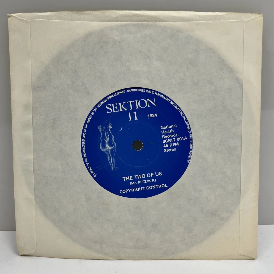 Sektion 11 7" Single The Two of Us / People's Chant 1984 rare collectible - Image 4 of 4
