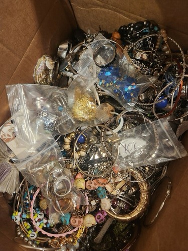 5 Pounds Mystery Jewelry Lot Vintage Costume Modern Wearable Craft Junk