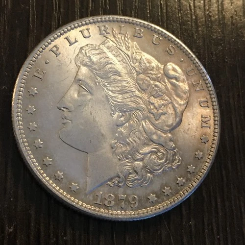 1879-S Morgan Silver Dollar, Uncirculated 90% Silver (F278)