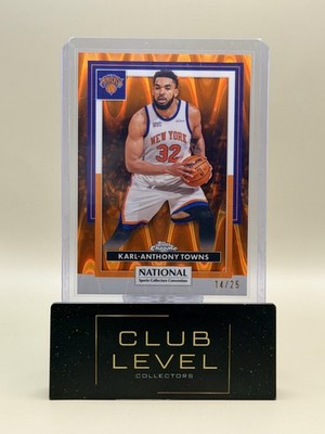 2026 Topps Chrome NSCC Karl-Anthony Towns Orange RayWave Refractor 14/25 #NBA-30
