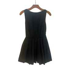 Speechless Pleated Black Lace Full Skirt Sleeveless Party Formal Dress -Size 3