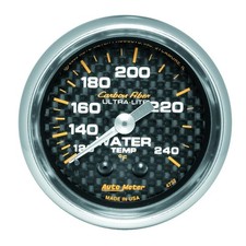 Autometer 4732 Carbon Fiber Mechanical Water Temperature Gauge