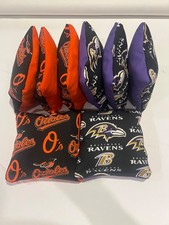 8 Cornhole Bag Set Corn Hole Baltimore Ravens and Orioles
