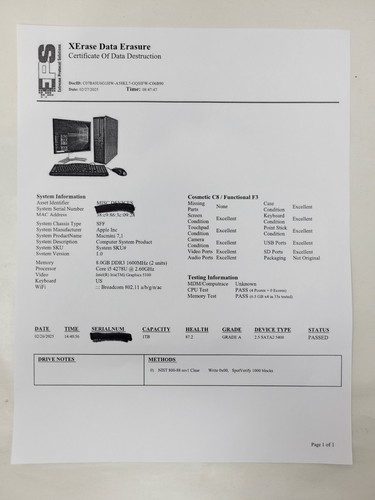 Apple Mac Mini Late 2014 1TB HDD 8GB RAM Intel Core i5-4278U 2.6 GHz MGEN2LL/A - Afbeelding 3 van 3