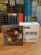💽📀 SEALED X 5 TDK STUDIO, FOR REFERENCE SOUND RECORDING, Mini disc 74 min💽📀