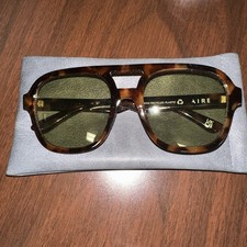 Aire Unisex Whirlpool Aviator Sunglasses Dark Tort Frame New 2432200