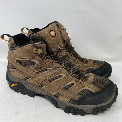 Merrell Moab 2 Mid Waterproof Hiking Boots Earth Brown J06051 Men's Size 12