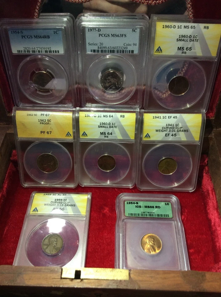 Rare Old US Coins Collection- PCGS, NGC, ANAC, ICG- Valuable Coins, Silver, MS66 - Image 3 of 4