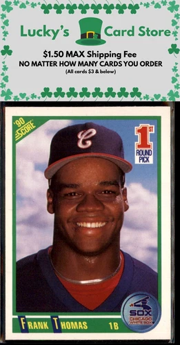1990 Score #663 Frank Thomas 1st Round Pick Rookie