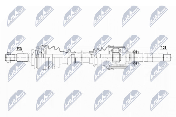 Antriebswelle Nty NPW-PE-019 FüR Peugeot 308 2 Sw Thp 110 130 Vti Bluehdi 100-image