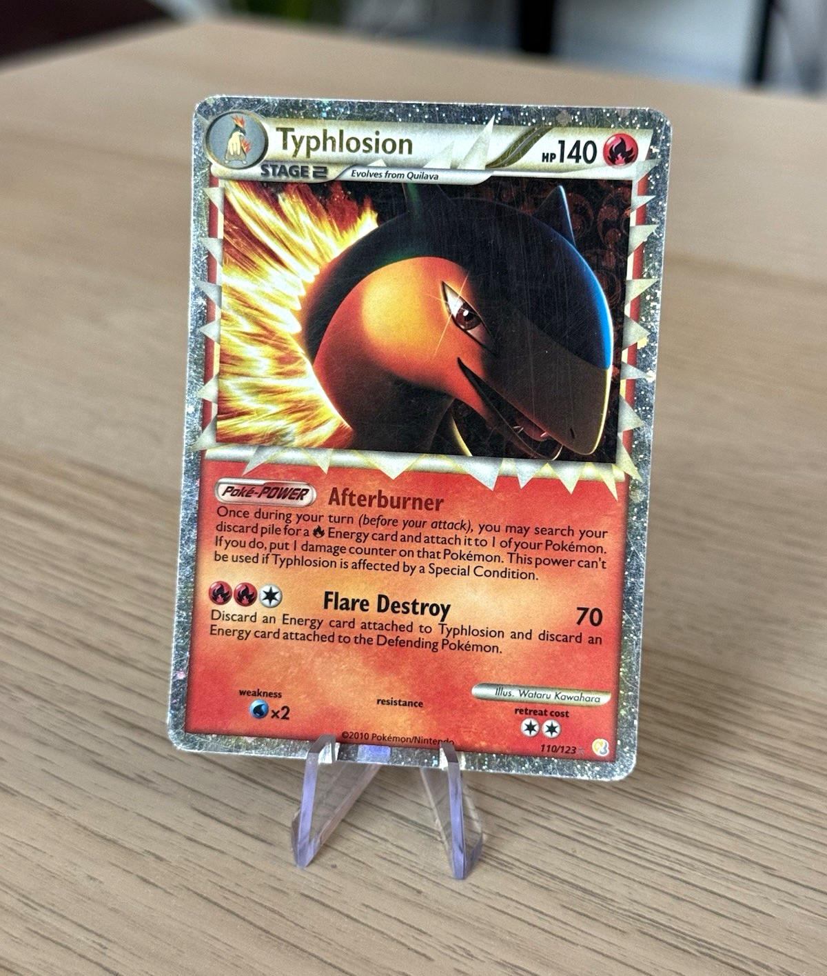 Pokemon - Typhlosion 110/123 - Holo Rare - HeartGold & SoulSilver - LP/MP