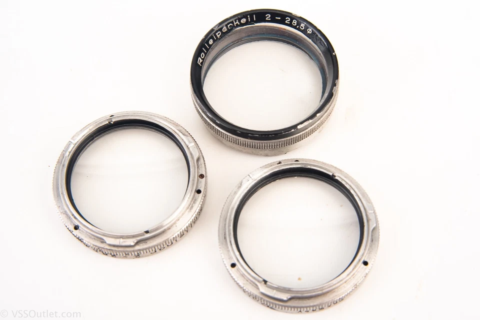 Rollei Rolleiflex Bay 2 28.5mm Rolleinar 2 Rolleiparkeil 2 Close Up Lenses READ - Image 3 of 4