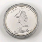 2019 Silver Shield Make Love Marilyn Monroe Sexy Spicy 1oz Silver Proof Round