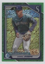 2024 Bowman Chrome Prospects Green Shimmer Refractor 25/99 Dawel Joseph 19l7