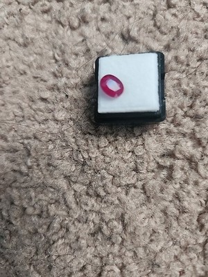 Natural  RUBY Gemstone OVAL 6 MM X  5 MM  X  3 MM  = 0.72 ct x $100 PER CARAT