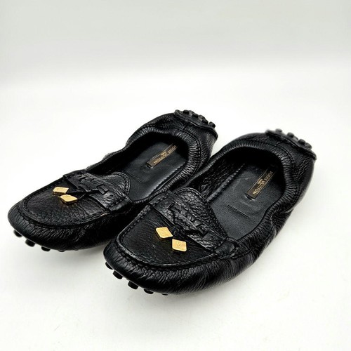 Zapatos planos Louis Vuitton negros con herrajes dorados talla 36 EE. UU. aproximadamente 5 para mujer - Imagen 23 de 24