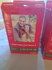 Canon PIXMA Photo Paper Plus Glossy II Inkjet Paper 4x6 100 Sheet Pack PP201