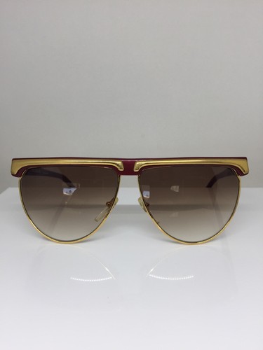 Occhiali da sole Missoni M 53-U M 53 U C. 035 rosso e oro nuovi vintage Made in Italy - Foto 2 di 12