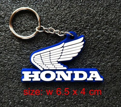 HONDA Goma Clásico Motocicleta Ala Llavero / Llavero Coleccionables cs # 5 - Imagen 11 de 12