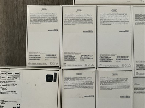 Lot de boîtes vides Apple Products uniquement - iPhone - iPads - AIrPods - TV 4K - Photo 9 sur 10