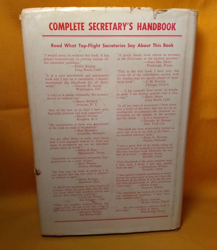 Komplettes Sekretärshandbuch 1962 5. Druck Prentice Hall Hardcover - Bild 4 von 21